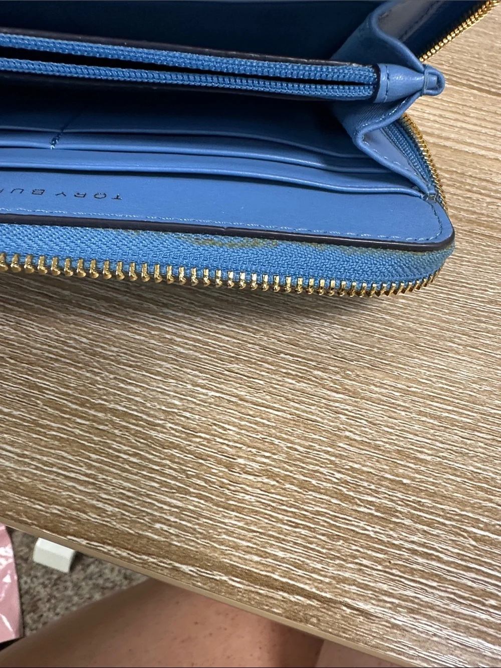 Tory Burch peebled leather
